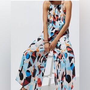Abstract jumpsuit Anthropologie